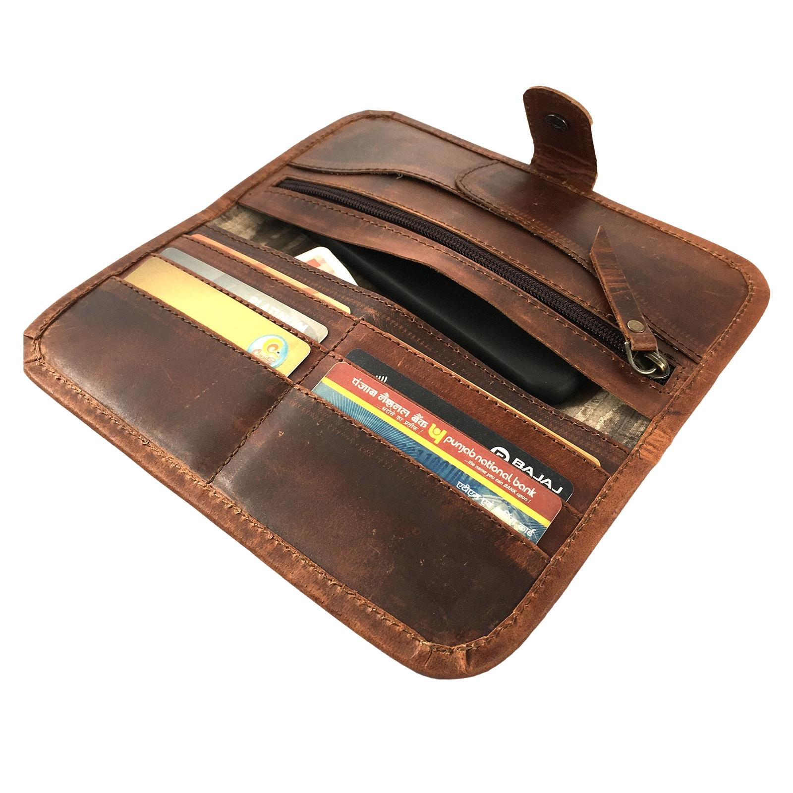  Ladies Casual Card Case Purse Genuine Leather Slim Wallets Women's Bifold Clutch